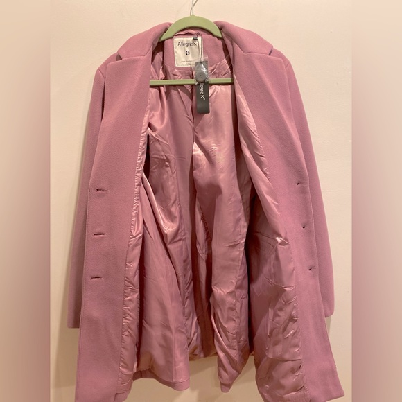 Allegra K, Size XL, Pink, Notched Lapel Single Breasted Coat - NWT - Picture 12 of 15